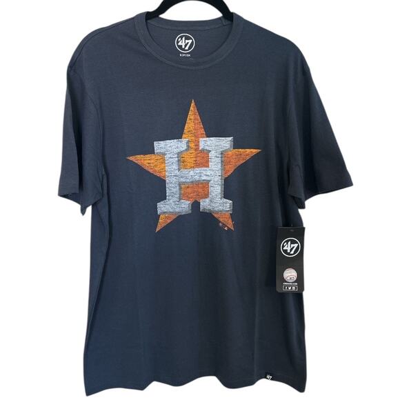 '47 Men's Houston Astros Premium Franklin T-Shirt Blue Size Small Baseball MLB - Picture 3 of 7